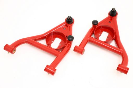 Picture of BMR 67 - 69 1st Gen F - Body Lower A - Arms Non - Adj. Rear Bump Stops (Polyurethane) - Red