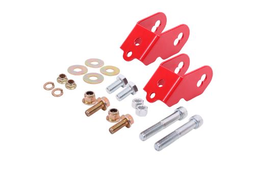 Picture of BMR Suspension 15 - 18 Ford Mustang S550 Rear Camber Adjustment Lockout Kit - Red