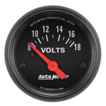 Picture of Autometer Z - Series 52mm 8 - 18 Volts Volmeter Gauge
