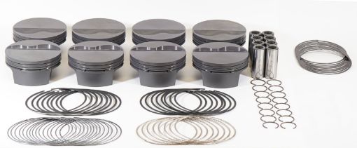 Picture of Mahle MS Piston Set Ford 349CI 4.040 Bore 3.400stk 5.400Rod .927 Pin - 6.5cc 10.1 CR Set of 8