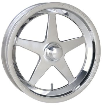 Picture of Weld Alumastar 1 - Piece 15x3.5 Strange Spindle MT 1.75in. BS Polished Wheel - Non - Beadlock