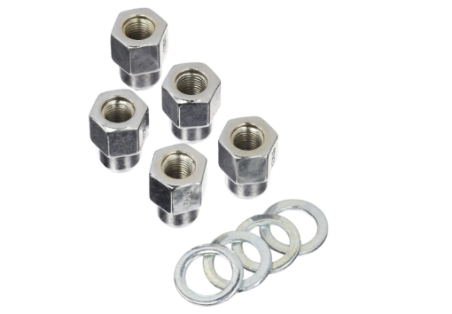 Picture of Weld Closed End Lug Nuts wCentered Washers 12mm x 1.5 - 5pk.