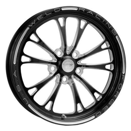 Picture of Weld V - Series 1 - Piece 17x4.5 5x4.5 BP 2.25in. BS Black Wheel - Non - Beadlock
