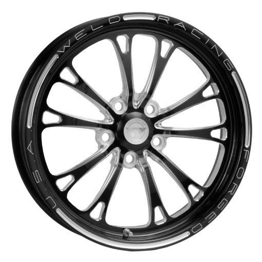 Picture of Weld V - Series 1 - Piece 17x4.5 5x4.75 BP 2.25in. BS Black Wheel - Non - Beadlock