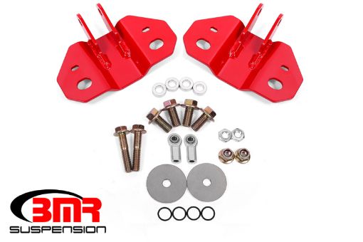 Picture of BMR Suspension 15 - 19 Ford Mustang Rear Upper Shock Mount - Red