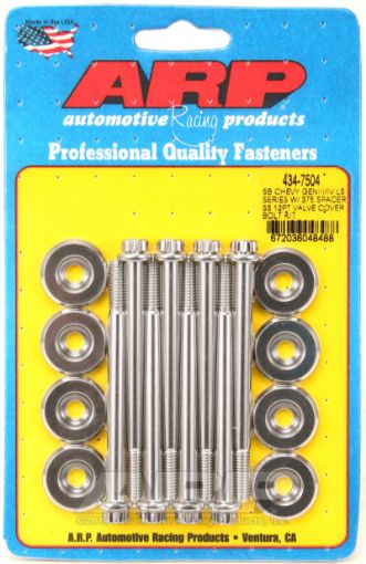 Picture of ARP SB Chevrolet Gen IIIIV LS Series w 0.375 Spacer SS 12pt Valve Cover Bolt Kit