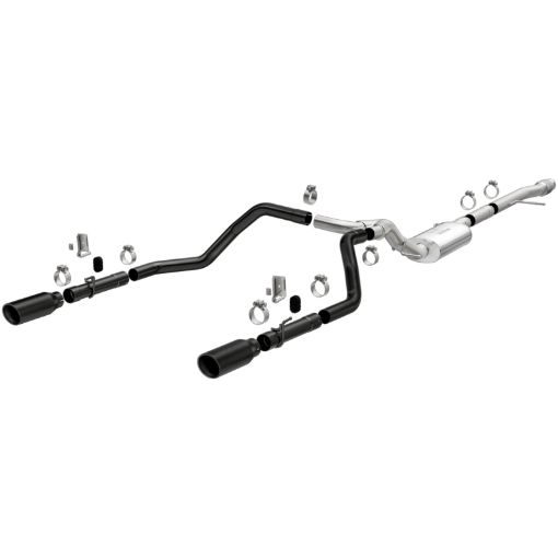 Picture of MagnaFlow 2019 Chevy Silverado 1500 V8 5.3LV6 4.3L Street Series Dual Exit Exhaust w Black Tips