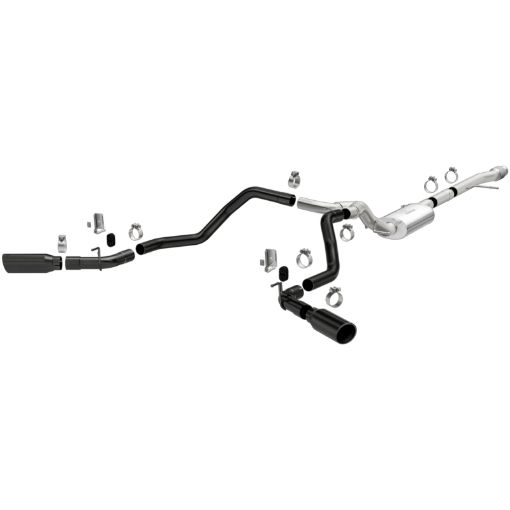Picture of MagnaFlow 2019 Chevy Silverado 1500 V8 5.3L Street Series Dual Split Exit Exhaust w Black Tips