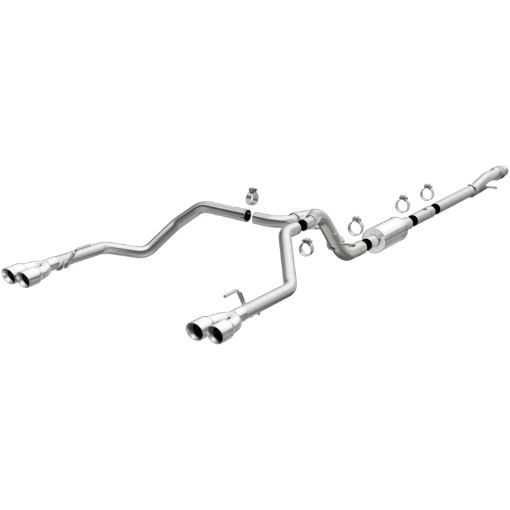 Picture of MagnaFlow 2019 Chevy Silverado 1500 V8 5.3L Street Series Quad Split Rear Exhaust w Polished Tips