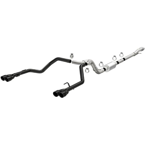 Picture of MagnaFlow 2019 Chevy Silverado 1500 V8 5.3L Street Series Quad Split Rear Exhaust w Black Tips
