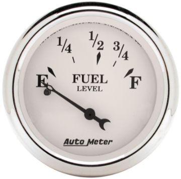 Picture of Auto Meter Old Tyme White 2 - 116in 0 - 30 OHM Electric Fuel Level Gauge
