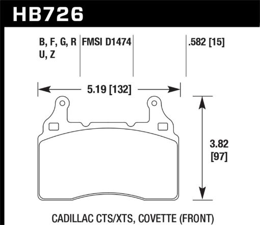 Picture of Hawk 10 - 17 Chevrolet Camaro HP Compound Front Brake Pads