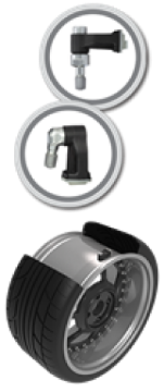 Picture of Schrader TPMS Sensor - Clamp - In Programmable 90 Degree EZ - Sensor ( valve stem not included )