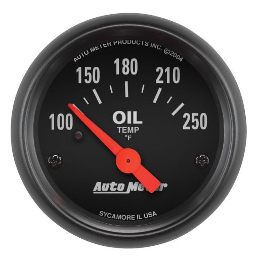 Picture of Autometer Z - Series 52mm 100 - 250 Degrees F. SSE Oil Temp Gauge