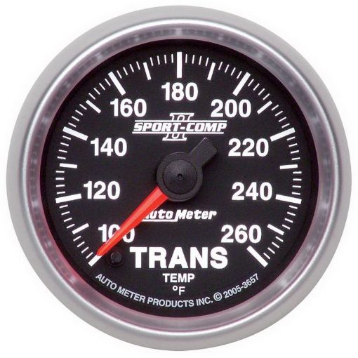 Picture of Autometer Sport - Comp II 52.4mm 100 - 260 Deg. F Transmission Temprature Gauge