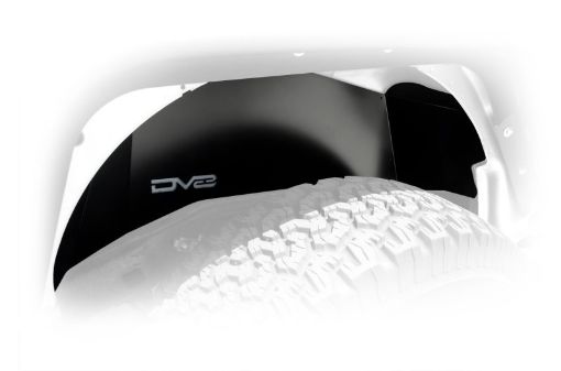Picture of DV8 Offroad 07 - 18 Jeep Wrangler JK Rear Aluminum Inner Fender - Black
