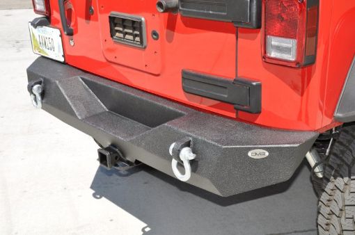 Picture of DV8 Offroad 07 - 18 Jeep Wrangler JK Steel Mid Length Rear Bumper
