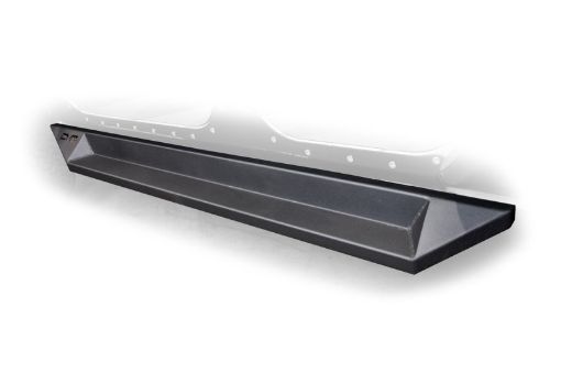 Picture of DV8 Offroad 07 - 18 Jeep Wrangler JK Plated Steel Rock Slider Steps - Matte Black (4 Door Only)