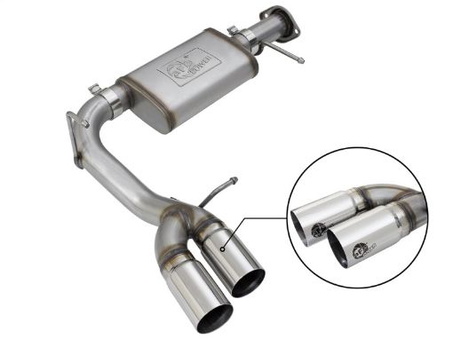 Picture of aFe MACH Force - XP 3in 409 SS Cat - Back Exhaust w Polished Tip 17 - 19 GM ColoradoCanyon V6 - 3.6L