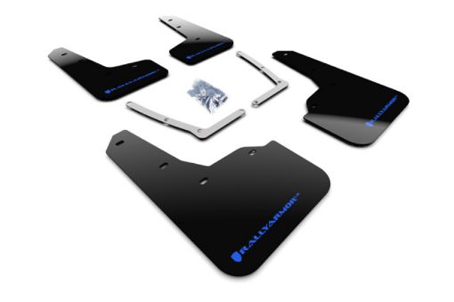 Picture of Rally Armor 16 - 21 Honda Civic Si Black UR Mud Flap wBlue Logo