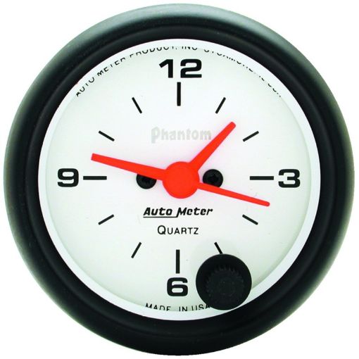 Picture of Autometer Phantom 52mm 12V Electronic Clock Gauge