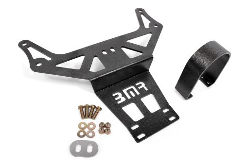 Picture of BMR 15 - 18 Dodge Challenger (Auto Trans) HellcatDemon Driveshaft Safety Loop - Black Hammertone