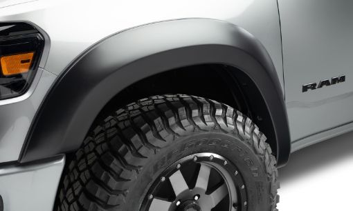 Picture of Bushwacker 19 - 22 Ram 1500 (Excl. RebelTRX) 67.4 76.3in Bed Extend - A - Fender Flares 2pc FR - Blk