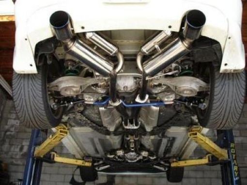 Picture of HKS 03 - 07 G35 Dual Hi - Power Titanium Tip Catback Exhaust