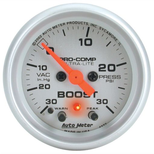 Picture of Autometer Ultra - Lite 52mm 30 PSI Electronic Boost Gauge