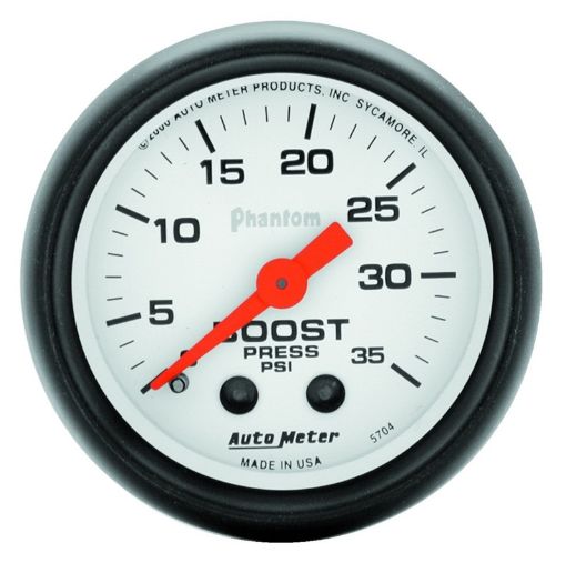 Picture of Autometer Phantom 52mm 35 PSI Mechanical Boost Gauge