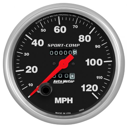 Picture of Autometer 5in 0 - 120 MPH Mechanical Sport - Comp Speedometer