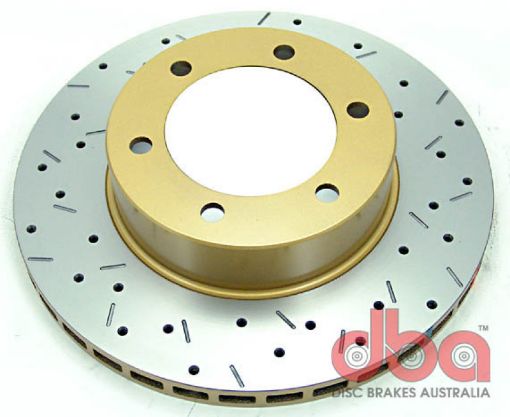 Picture of DBA 796Toyota Landcruiser 90 Series Front Drilled Slotted 4000 Series Rotor
