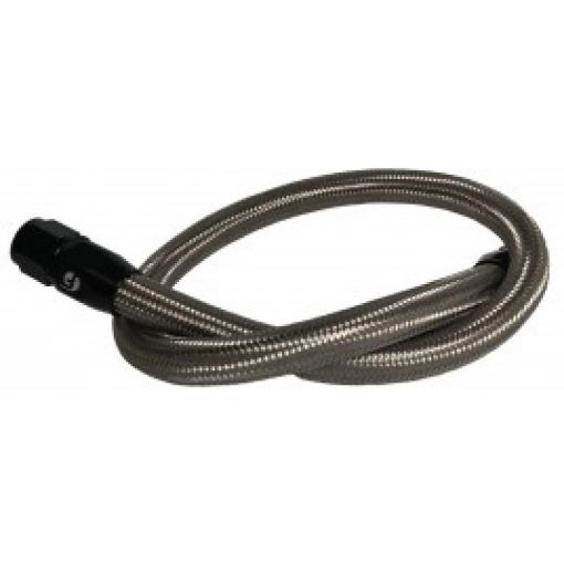 Picture of Fleece Performance 94 - 98 Dodge Cummins 39.5in 12 Valve Coolant Bypass Hose (SS - Braided)