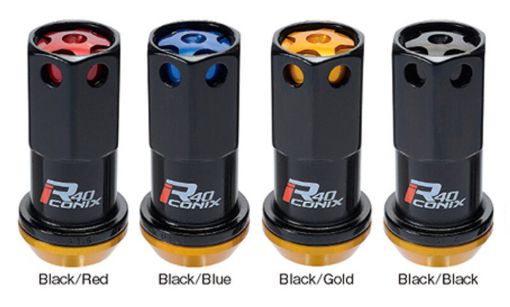 Picture of Project Kics 12X1.25 Black R40 Lug Nut - Single