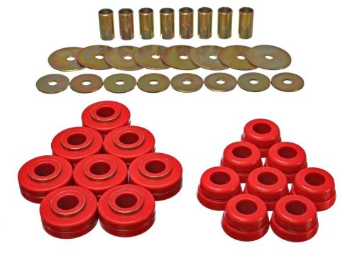 Picture of Energy Suspension NissanDatsun Red Body Mount Set