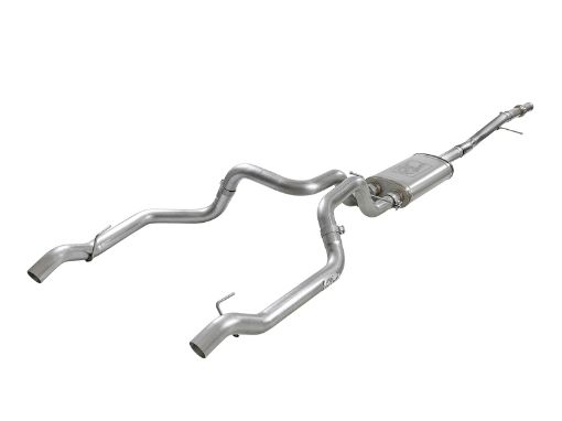 Picture of aFe Vulcan Series 3in 304SS Exhaust Cat - Back w OE Tips 2019 GM Silverado Sierra 1500 V8 - 5.3L