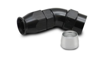 Picture of Vibrant - 10AN 45 Degree Hose End Fitting for PTFE Lined Hose