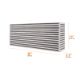 Picture of Mishimoto Universal Air - to - Air Intercooler Core - 20in 7.8in 3.5in