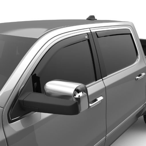 Picture of EGR 2019 Dodge Ram 1500 Quad Cab SlimLine In - Channel WindowVisors Set of 4 - Dark Smoke