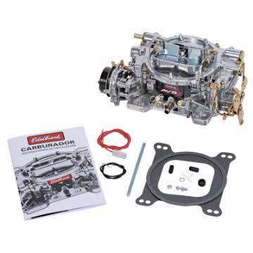 Picture of Edelbrock Carburetor Thunder Series 4 - Barrel 800 CFM Electric Choke Calibration Satin Finish