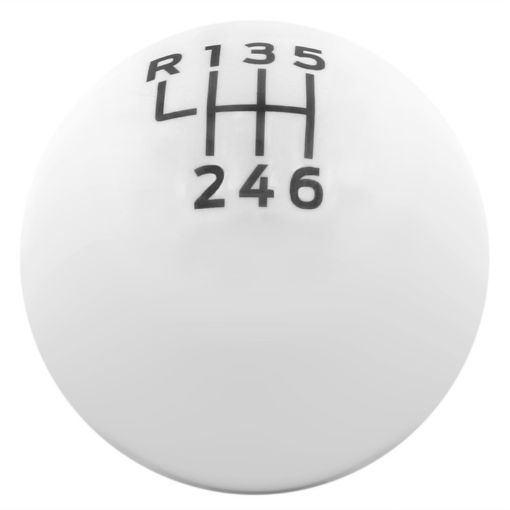 Picture of Ford Racing 15 - 19 Ford Mustang EcoBoost GT w 6 - Speed Manual Transmission Bullitt White Shift Knob