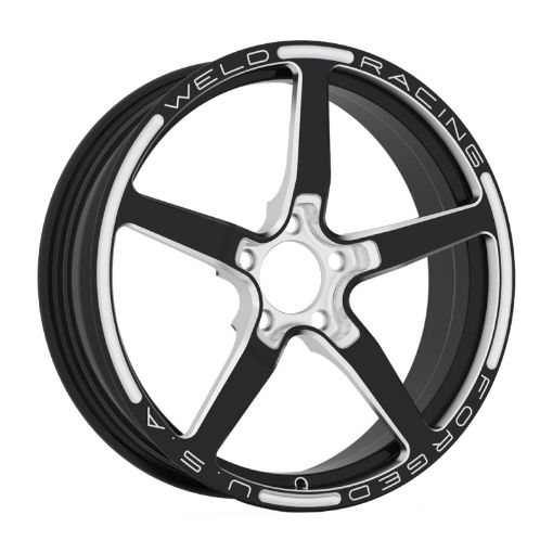 Picture of Weld Alumastar 1 - Piece 18x6 5x120 BP 2.7in. BS Polished Wheel - Non - Beadlock - Black