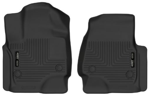 Picture of Husky Liners 18 - 22 Ford Expedition 18 - 19 Lincoln Navigator X - Act Contour Black Front Floor Liners