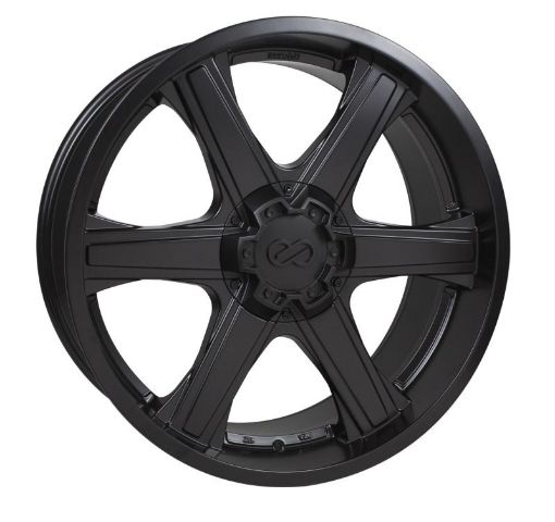 Picture of Enkei BHAWK 22x9.5 6x139.7 30mm Offset 78mm Bore Black Wheel