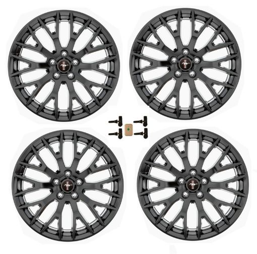 Picture of Ford Racing 15 - 16 Mustang GT 19X9 and 19X9.5 Wheel Set with TPMS Kit - Matte Black