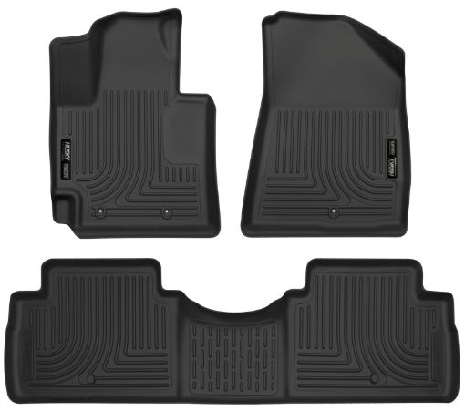 Picture of Husky Liners 2016 Kia Soul Weatherbeater Black Front 2nd Seat Floor Liners (Footwell Coverage)