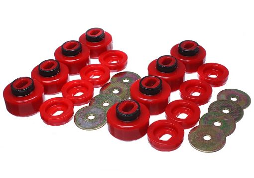 Picture of Energy Suspension 07 - 10 Chevy K25003500HD Body Mount Set - Red
