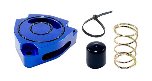 Picture of Torque Solution Blow Off BOV Sound Plate (Blue) 11 Hyundai Veloster Turbo