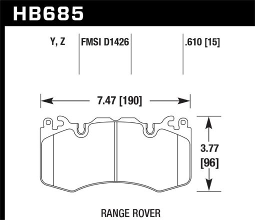 Picture of Hawk 10 - 11 Range RoverRange Rover Sport Supercharged LTS Front Brake Pads