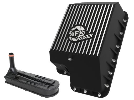 Picture of afe Transmission Pan (Black) Ford Diesel Trucks 03 - 10 V8 - 6.06.4L (td)